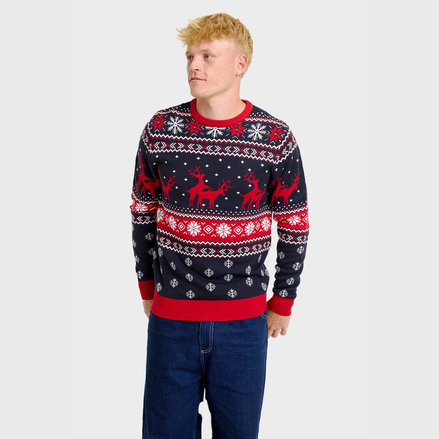 Trendy Reindeer maglione natalizio – Uomo